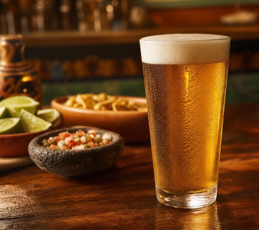 Ice cold draft beer
